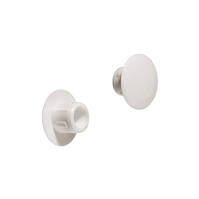 Gedotec Screw Covers White Blanking Plugs Round Screw Caps for