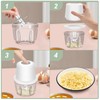 400ML Electric Garlic Chopper, 6 Blades Garlic Grinder Mini Vegetable