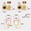 Screw Nut Cap, M7 Left/Right Handle Knob Locking Fishing Reel