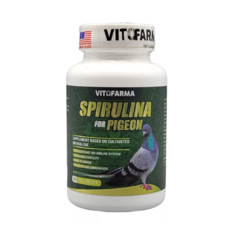 VITOFARMA SPIRULINA FOR PIGEON 100TAB PERFORMANCE FORMULA FOR RACING PIGEON