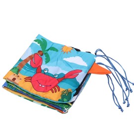 Infant Crib Cloth Book Cute Animal Learning Rattle Distorting Mirror Educational ToyType C