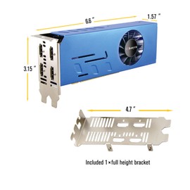 SRhonyra Geforce GTX 750 Ti 4GB Graphics Card GDDR5 Dual Slot 4HDMI Monitor Video Card 128-Bit PCIe Bus Powered