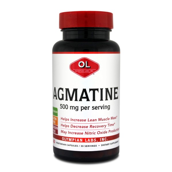 Olympian Labs Agmatine 500 mg per Serving, 60 Vegetarian Capsules
