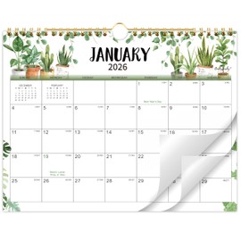2026 Calendar - 2026 Wall Calendar, Jan. 2026 - Dec. 2026, 11" x 8.5", 2026 Wall Calendar 12 month with Twin-Wire Binding + Thick Paper - Plants