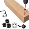 Zasvec Depth Limiter Adjusting Ring 16 Pieces Drill Depth Stop