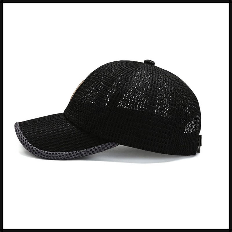 White Fang CA514 Golf Logo Mesh Cap, Running, Sports, Lightweight,