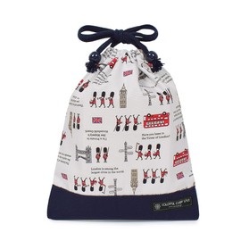 COLORFUL CANDY STYLE N7016500 Drawstring Bag, Medium, Gussetless Lunch Bag, Boys, Drawstring Bag, Elementary School Students, Stylish, Kids, Cute, London March