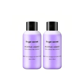 finger secret Acrylic Monomer Liquid,2PCS Nail Acrylic Liquid 40ml/1.3fl.oz,Monomer Acrylic Nail Liquid,Acrylic Liquid for Acrylic Powder Nails Extension for Nail Art Manicure DIY