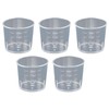 Saki&Masa プラスチックビーカー 実験用品 実験器具 計量器 5個セット 測定カップ 教育実験用 (30ml)