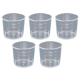 Saki&Masa プラスチックビーカー 実験用品 実験器具 計量器 5個セット 測定カップ 教育実験用 (30ml)