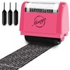 Miseyo Wide Identity Theft Protection Roller Stamp Set - Peach