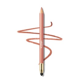 ICONIC LONDON Fuller Pout Sculpting Lip Liner | Blendable, Dual Ended Lip Liner with Creamy Colour and Lip Sponge for Buffing, Cruelty-Free, Vegan Makeup (Unbothered) 0.036 Oz
