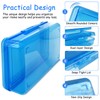 Nuozme Double Layer Large Capacity Pencil Box,Plastic Translucent Pencil Box,