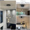 KoKo&Yukina 8 Inch Gold Pendant Light Globe Pendant Lights Kitchen