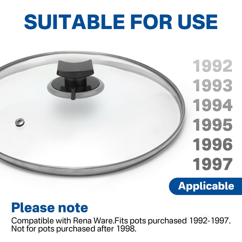 superbobi 1726 Replacement Lid Knob Without Vent for Rena Ware