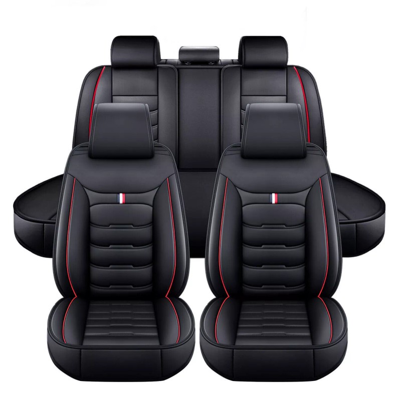 For Toyota Highlander 08-23 5-Seat Car Seat Cover Leather Front
