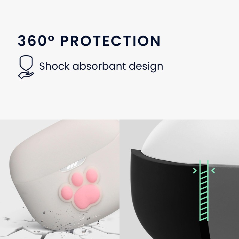 kwmobile Silicone Case Compatible with JBL Tune Flex Case Cover