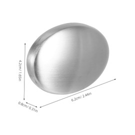 iplusmile Stainless Steel Odor Removing Soap Bar Hand Cleaning Gadget for Kitchen Compact Metal Soap for Eliminating Fish Garlic Onion Smells Safe for All Skin Types Dishwasher