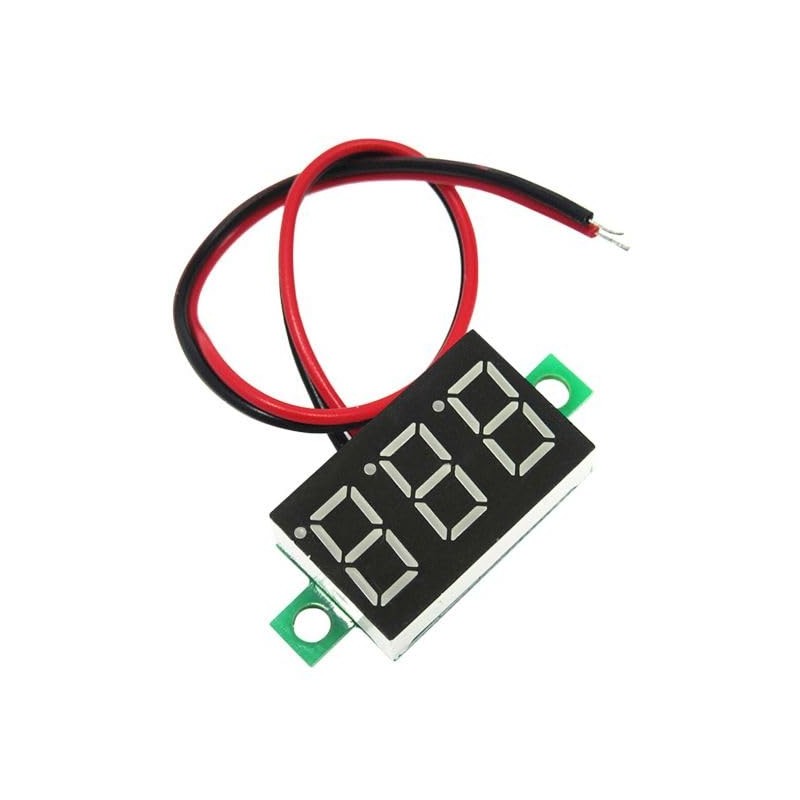 Mini Digital Voltmeter Mini Wire DC 12 Voltage Gauge Tester,