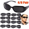 Unbranded 4/8 Pair Small hole Glasses Eyes Correction Exercise Eyesight