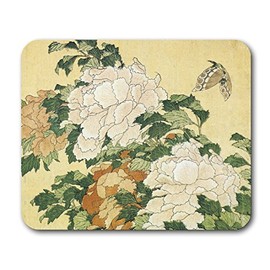 Hokusai, Japanese Woodcut Mouse Pads (Silkmoth)