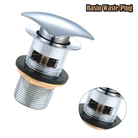 Copper Drain Valve Sink with Overflow, Pop Up Drain Plug Sink, Drain Fitting Sink PopUp Valve for Bathroom Sink