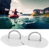 Inflatable Boat D‑Ring Pad, Stainless Steel + PVC D‑Ring Pad