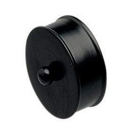 Black Medium End Caps - Pair 54mm Diameter