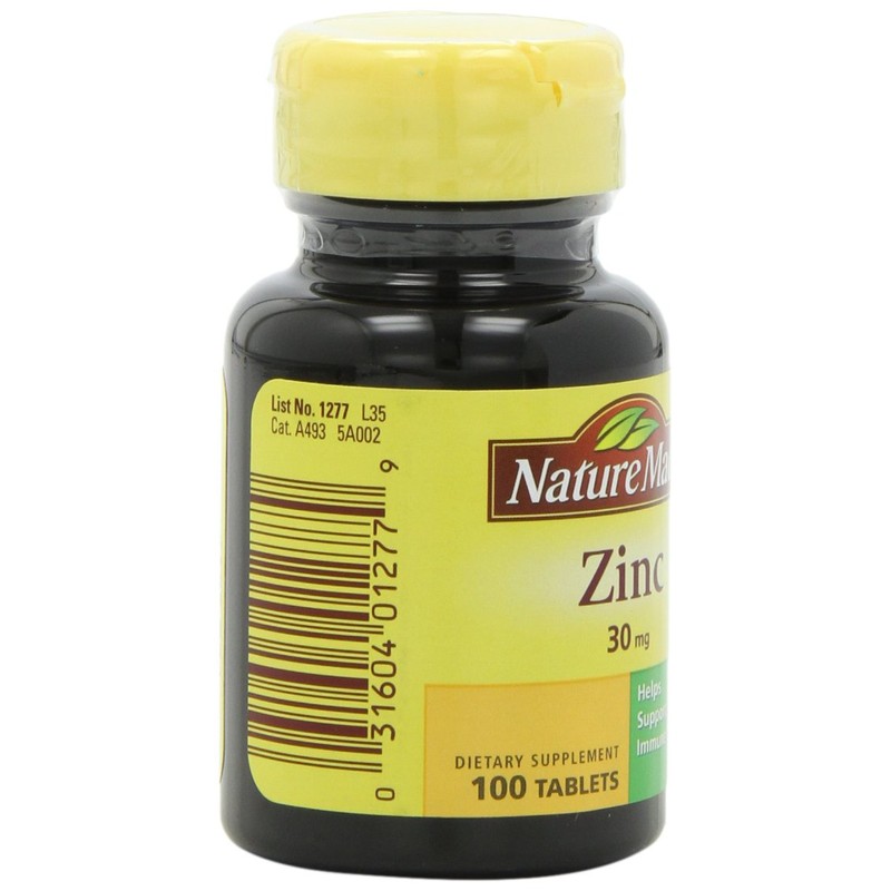 Nature Made Zinc 30mg, 100 Tablets (Pack of 6)