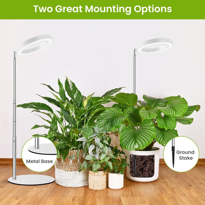 Kullsinss Grow Lights for Indoor Plants Full Spectrum, 80 LEDs