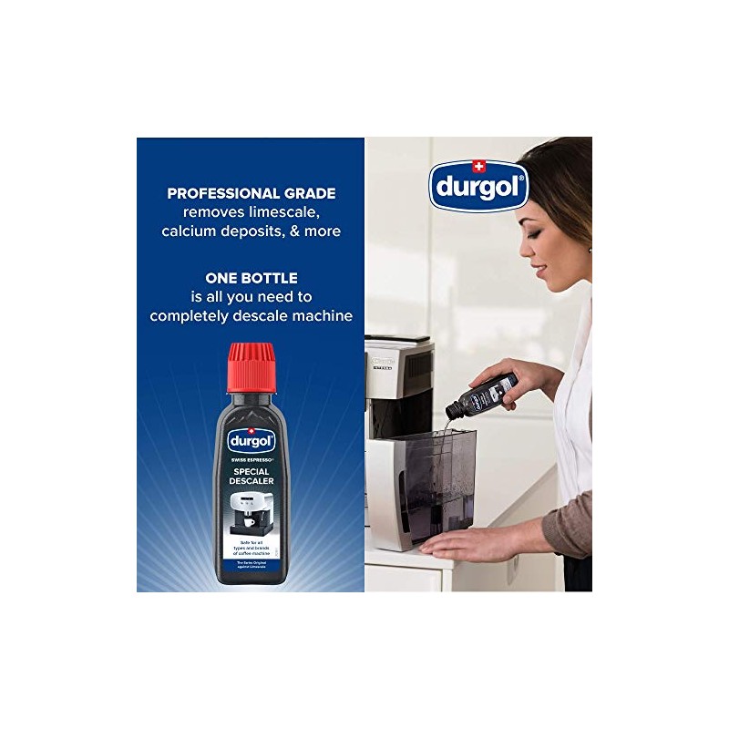 Durgol Swiss Espresso Decalcifier Solution - 4 Bottles
