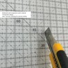 Quilting Ruler 12in Wide Transparent Acrylic Accurate Scale Black Grid