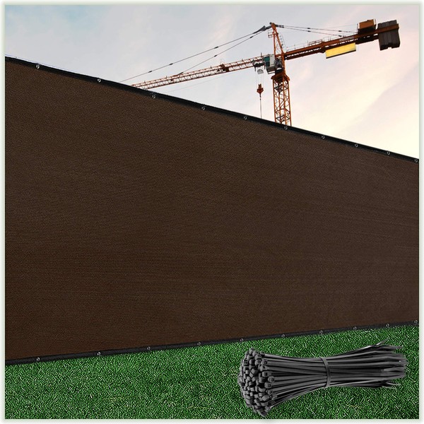 ColourTree 5' x 50' Brown Fence Privacy Screen Windscreen Cover