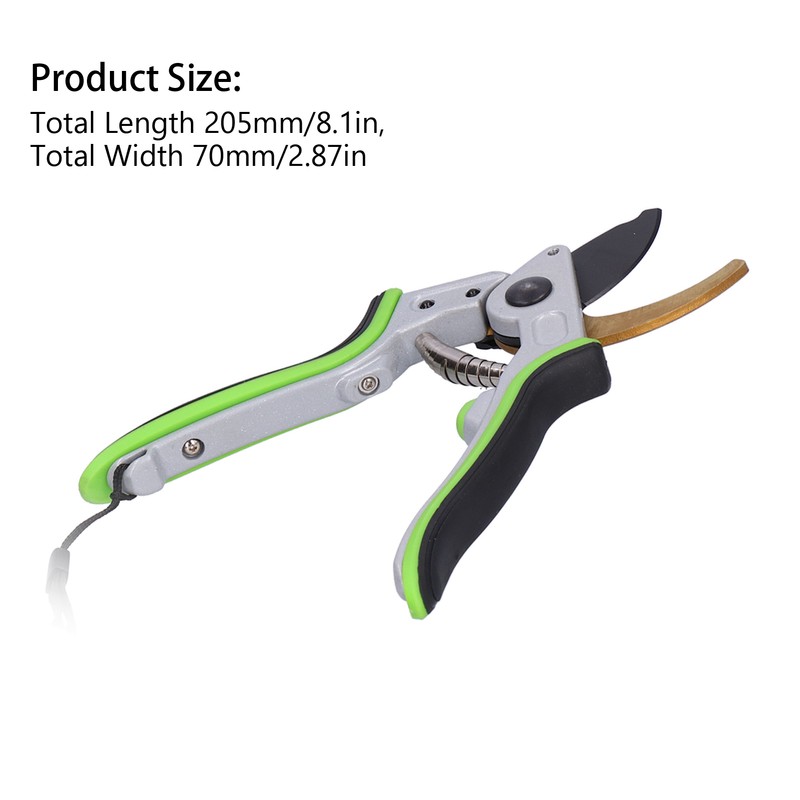 Fruit Tree Pruning Shears Garden Branch Scissors with Nonslip Tooth