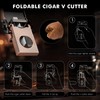 XIFEI 5-in-1 Cigar Lighter with Triple Jet Flame, Refillable Butane