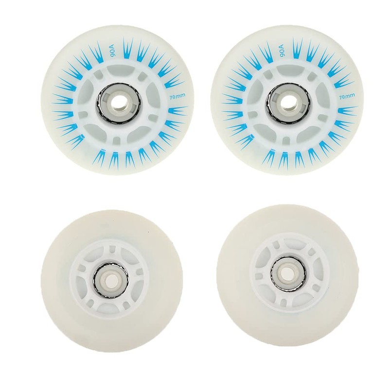 CENPEK 4 Pcs Inline Skate Wheels with LED Durable Luminous