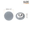 sourcing map 10pcs Fabric Cloth Covered Buttons 0.8" Round Plush