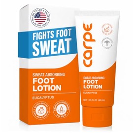 Carpe Antiperspirant Foot Lotion (Prevent Sweaty Feet, Block Sole Sweat)                                                                              