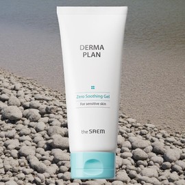 The Saem Aloe Soothing Gel Aloe Gel Derma Plan Zero Soothing Gel 200ml 1 unit / 더샘 알로에수딩젤 알로에젤 더마 플랜 제로 수딩 젤 200ml 1개