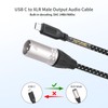 USB c to XLR Male Audio Cable,24Bit/96Khz USB C Smartphone/Laptop
