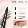 Eyebrow Pencil for Women, Black Waterproof Brow Pencil, 0.1mm Ultra-Fine