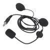 Motorbike Full Face Helmet Earpiece Mic 7.1mm Plug Two Way