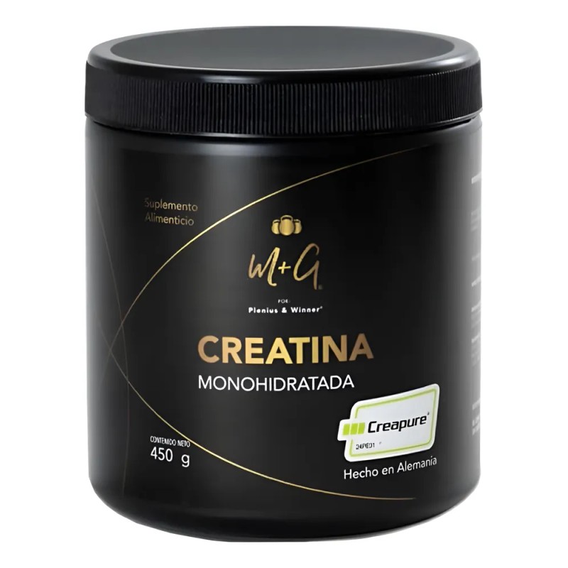Creatina Monohidratada Creapure Sin Sabor 450g Plenius & Winner