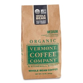 Vermont Coffee Company, Organic Medium Roast Whole Bean Coffee, 16oz., Made in the USA