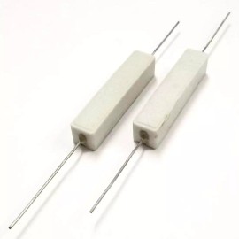MarVac Electronics Lot of 2, 2K Ohm 18 Watt Wirewound Ceramic Power Resistors 18W (18W220)