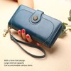 Women PU Leather Credit Card Holder Large Capacity Wallet Zipper