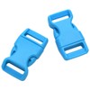 15 Pack Curved Side Quick Release Plastic Buckles for Paracord