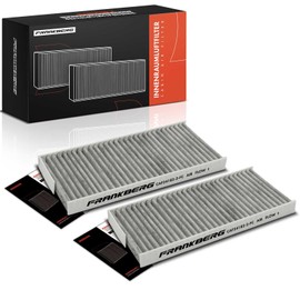 Frankberg 2 x Cabin Air Filter Pollen Filter with Activated Carbon Compatible with Citan/MPV W415 Citan Mixto (Double Cabin) W415 Interstar X62B NV250 X61 NV400 X62 X62B Replace# 4158351100