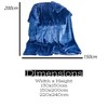 Navy Blue Flannel Fleece Blanket fluffy throw Super soft Bed