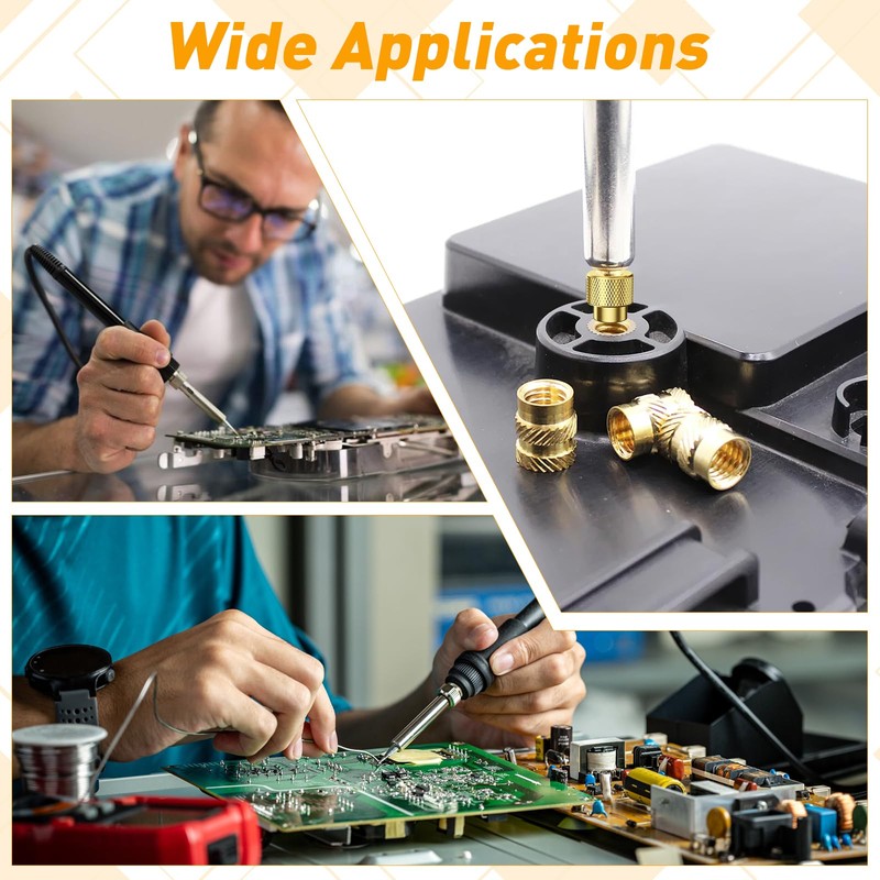 139 Piece Threaded Inserts Soldering Tips Set, Thread Insert M2/M3/M4/M5/M6/M8,